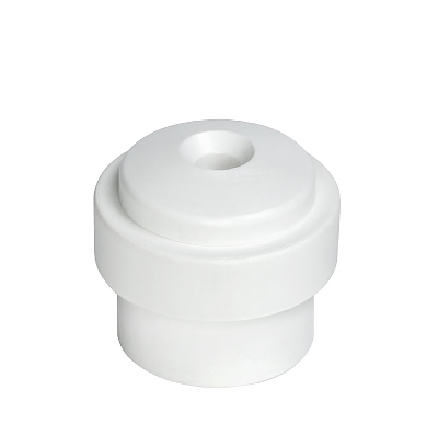 Стопер за врата с винт и дюбел, 30R бял/бял