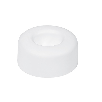 Буфер за стена, с винт, 10N, бял