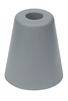 Стопер за врата с винт и дюбел, 80S сив DX125