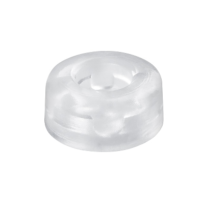 Буфер за стена, с винт, 10N, прозрачен