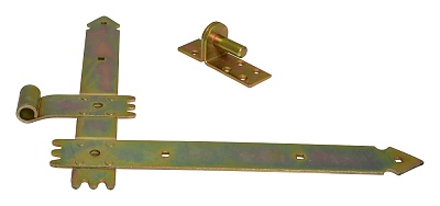 К-кт панта за врата 300x400x40x3.5mm ж.цинк 2 панти + 2 куки.