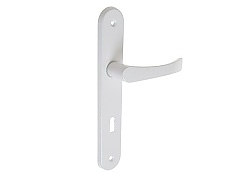 Дръжка за врата 72 обикновен ключ бяла