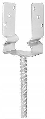 Основа за греда U-образна със зигзаг, 100x60x4.0 с шиш