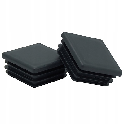 Квадратни тапи PVC, антрацит