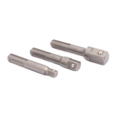 Комплект от 3 SDS-Plus адаптера за битове  1/2x75, 3/8x65, 1/4x65