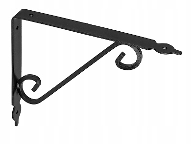 Рафтоносач TOSCANIA 24 ковано черно  190x240x25x3.0mm