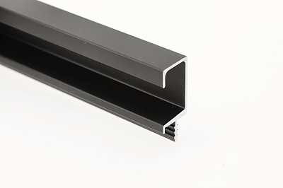 Кант дръжка FIRM 3.5 м, черен мат, с нут, форма C