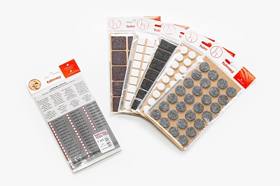 Меки стъпки самозалепващи - кръгли, сиви