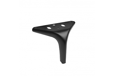 Метален крак STABILIS извит, H=120 mm, черен мат №232