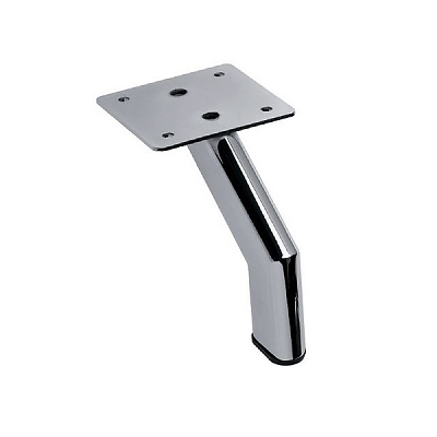 Метален крак извит, h=120 mm,  хром