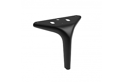 Метален крак STABILIS извит, H=150 mm, черен мат №233