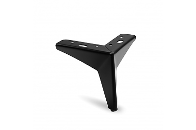 Метален крак за диван STAR, h=125mm, черен №186