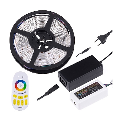 RF комплект 4-зонна RGB лента 30 LED/м 6W/м IP20 