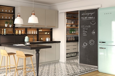 Механизъм за преградни врати, горно водене QUANTUM