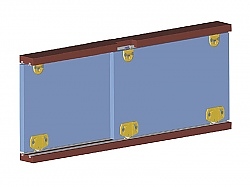 Механизми гардеробни врати - долно водене за плоскост