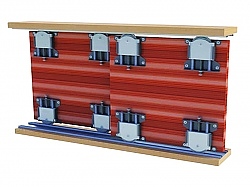 Механизъм за плъзгащи гардеробни врати до 70 кг.