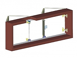 Комплект механизъм за чупещи врати до 40 кг. Y-025-1t